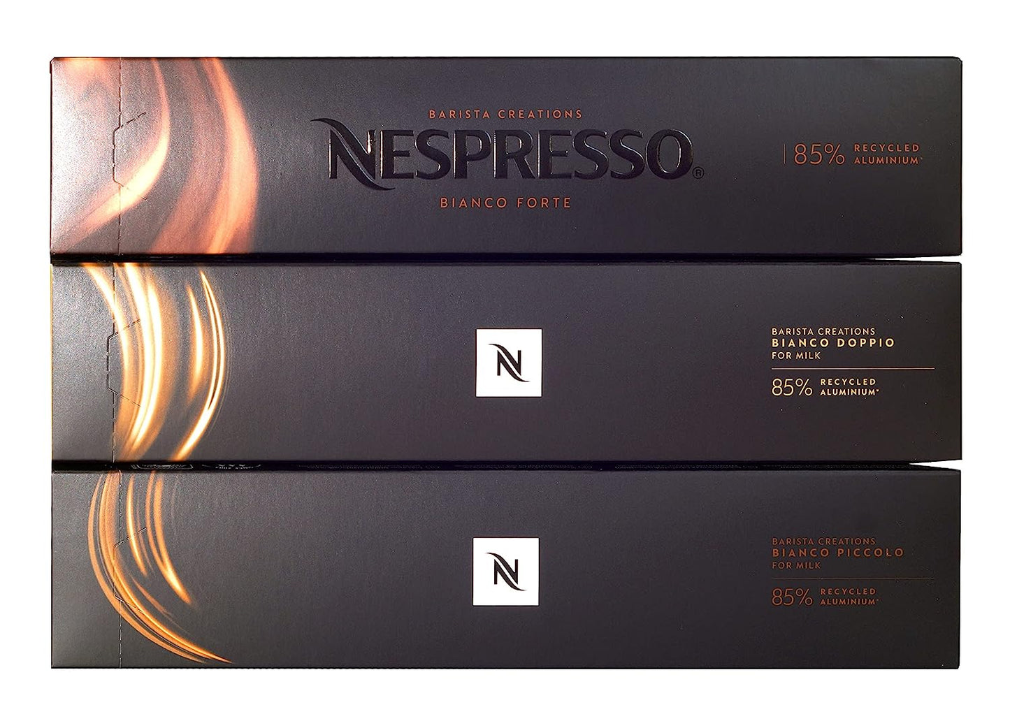 Nespresso Vertuo Line (European Version) Barista Creations - Bianco Forte, Bianco Doppio & Bianco Piccolo for a total of 30 Coffee Capsules, 1, 30.0 Count